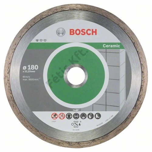 Bosch vágókorong, gyémánt 180x1.6x22.23 mm csempe