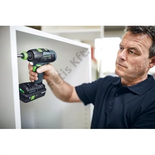 Festool T18+3 Basic 4.0 akkus fúró-csavarbehajtó + ajándék akku (töltő nélkül) T