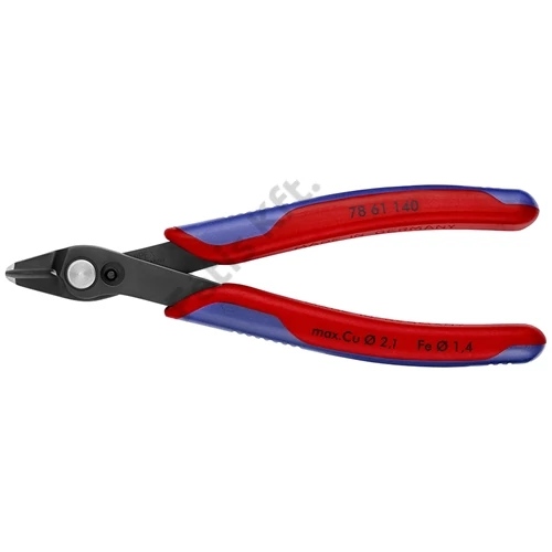 Knipex elektronikai oldalcsípő fogó Super Knips XL többkomponensű nyél barnított 140 mm