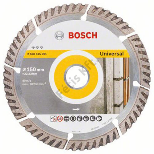 Bosch vágókorong, gyémánt 150x2.4x22.23 mm univerzális