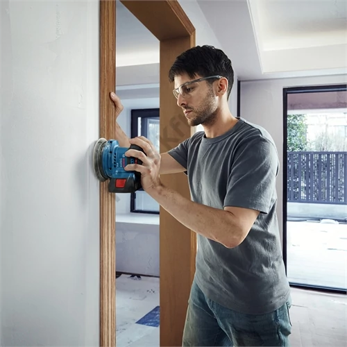 Bosch GEX 185-LI akkus excentercsiszoló 1x4.0Ah, GAL 18V-40 töltő, koffer