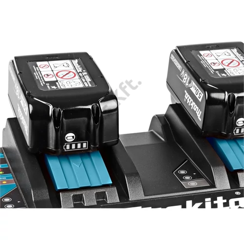 Makita DC18RD akkumulátor töltő 14.4V-18V Li-ion KÉT PORTOS LXT (gyors)