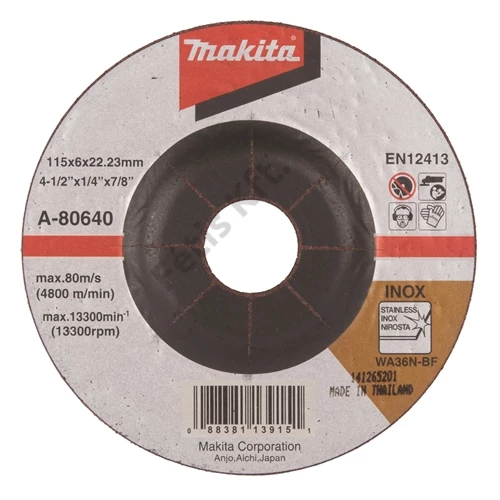 Makita csiszolókorong inox 115x6mm
