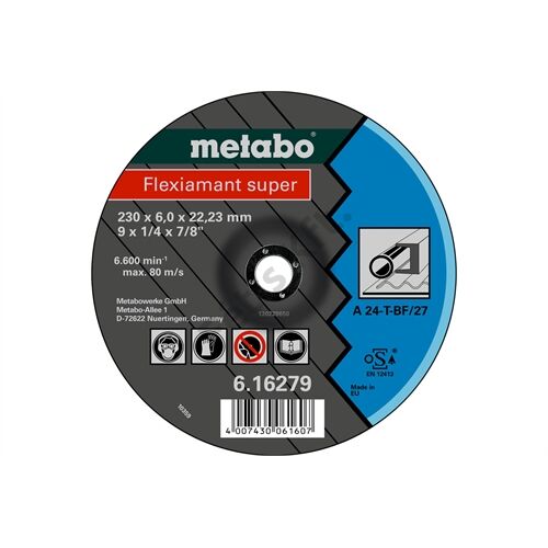 Metabo csiszolókorong Flexiamant super 115x6.0x22.23 acél, SF 27