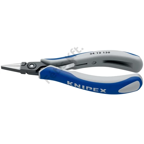 Knipex precíziós-elektronikai műszerész fogó többkomponensű nyél, barnított 135 mm