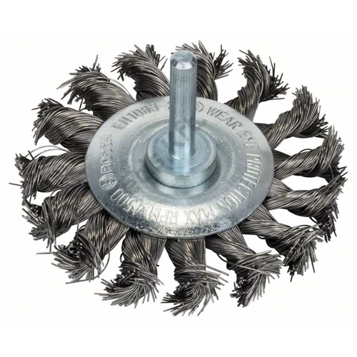 Bosch drótkorong fonott dróttal 70x13x0.35 mm, szár: 6 mm inox