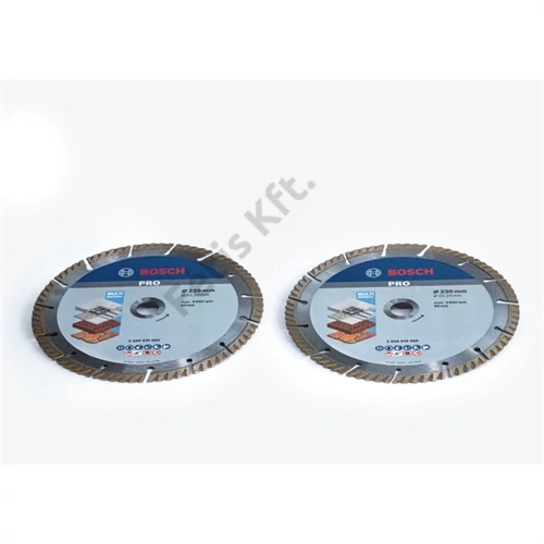Bosch PRO Multi Material gyémánt vágótárcsa, 230 x 22,23 mm Twin Pack