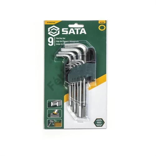SATA imbuszkulcs készlet 9 részes 1.5-10mm, hosszú