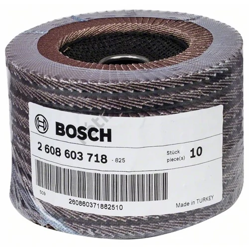 Bosch lamellás tárcsa 125x22.23 mm P80 fémhez Alox X431 egyenes üvegszál