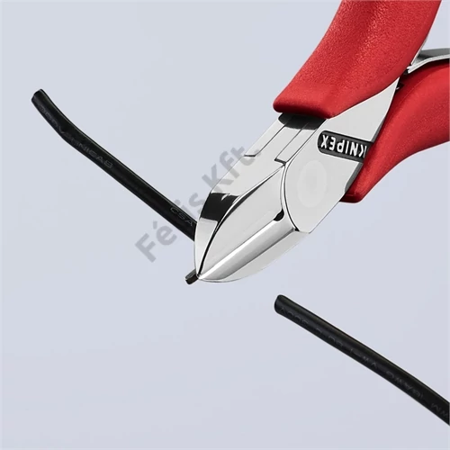 Knipex elektronikai oldalcsípő fogó mártott nyél 115 mm