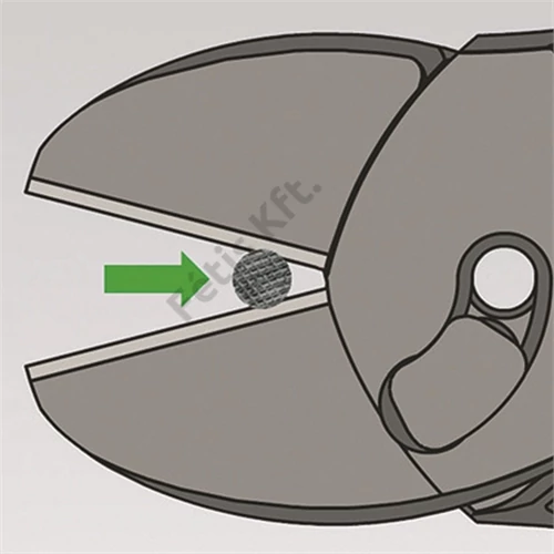 Knipex TwinForce nagy teljesítményű oldalcsípő fogó feketére foszfátozott 180 mm