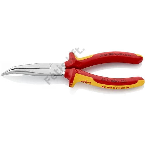 Knipex félgömbfejű fogó hajlított VDE 200mm