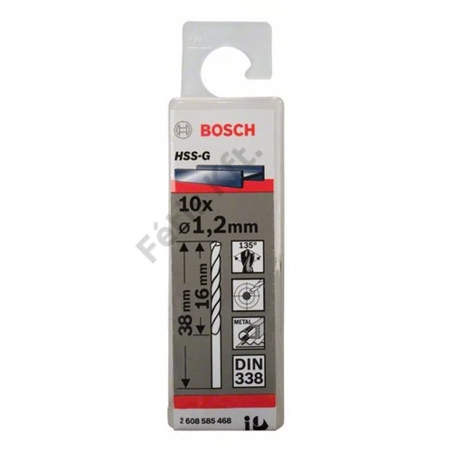 Bosch HSS-G csigafúró 1.2mm 10 db