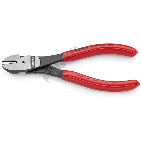Knipex Erőkímélő oldalcsípő fogó feketére foszfátozott 160 mm