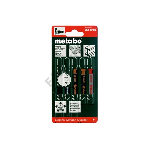 Metabo szúrófűrészlap készlet fa, fém, műanyag (5db)