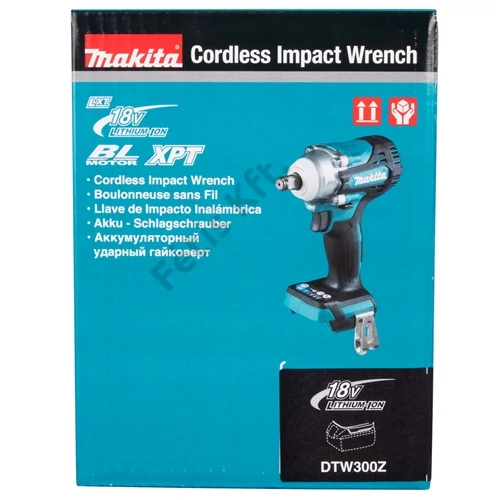 Makita DTW300Z 18V LXT Li-ion BL 330Nm ütvecsavarbehajtó 1/2 Z (alapgép - akku és töltő nélkül)