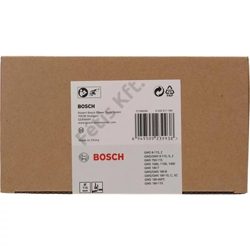 Bosch Kombinált védőburkolat vágáshoz, felpattintható műanyag, 115 mm