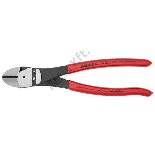 Knipex Erőkímélő oldalcsípő fogó feketére foszfátozott, mártott nyél 200 mm