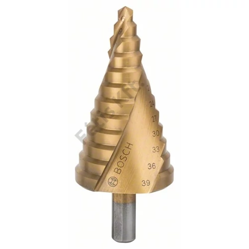 Bosch HSS-TiN lépcsős lemezfúró, 12 lépcsős 6-39 mm