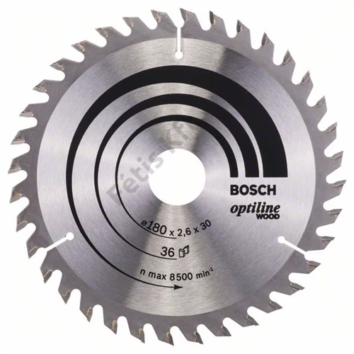 Bosch körfűrészlap 180x30/36 Optiline Wood