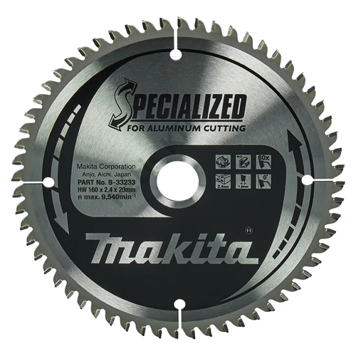 Makita körfűrészlap 160/20mm Z60 ALU
