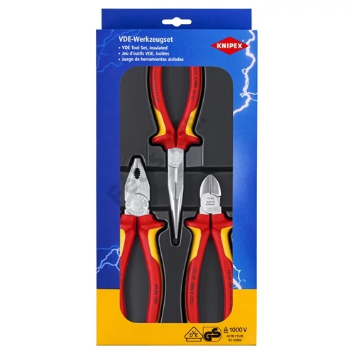 Knipex VDE fogókészlet 3 részes