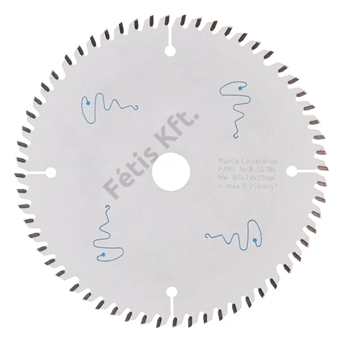 Makita merülő körfűrészlap 165x20mm Z60 MDF(Hi-ATB)