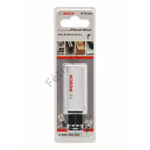 Bosch HSSE Co8 bimetál körkivágó 22x44mm Progressor for Wood&Metal
