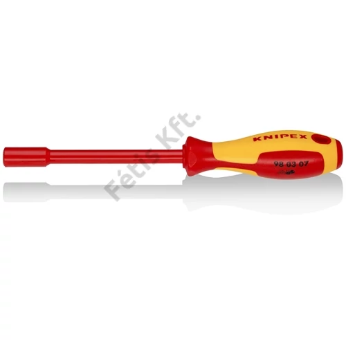 Knipex Dugókulcs csavarhúzó-fogantyúval barnított VDE 7 mm