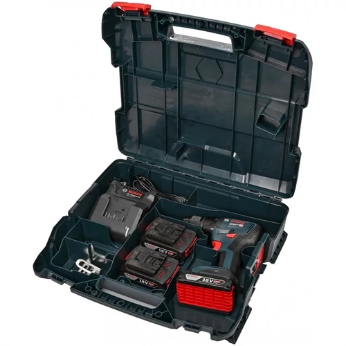 Bosch GSR 18V-50 Professional fúrócsavarozó Li-Ion, 3x18V/2.0Ah, L-Case T