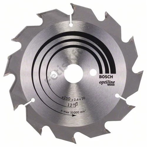 Bosch körfűrészlap 150x20/12 Optiline Wood