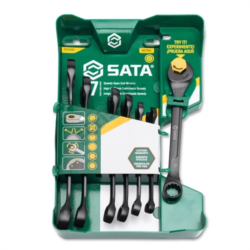 SATA X6 univerzális csillag-villáskulcs készlet 8-17 mm 7 részes