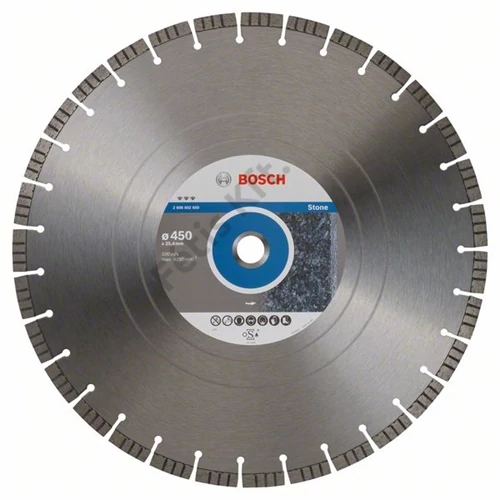 Bosch vágókorong, gyémánt 450x3.8x25.4 mm kő