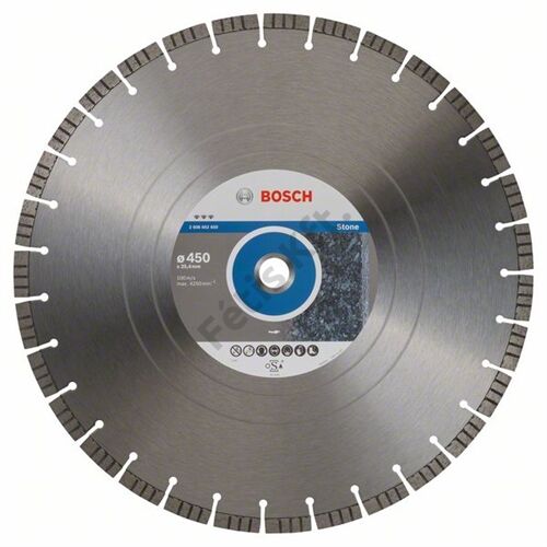 Bosch vágókorong, gyémánt 450x3.8x25.4 mm kő