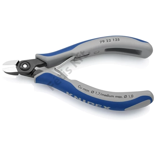 Knipex Precíziós-elektronikai oldalcsípőfogó barnított 125 mm
