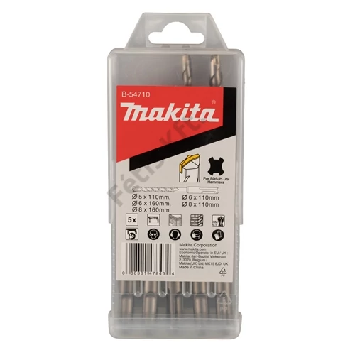 Makita SDS-Plus V-plus fúrókészlet 5db-os 5,6,8x110mm, 6.8x160mm