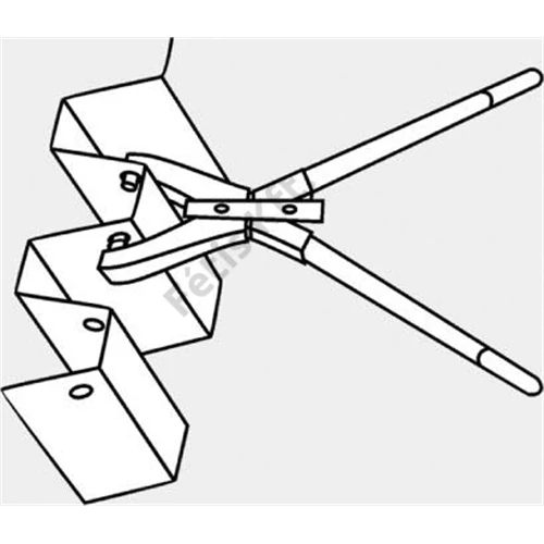 Alarm trapézlemez-lyukasztó fogó 700mm