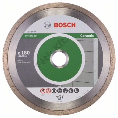 Bosch vágókorong, gyémánt 180x1.6x22.23 mm csempe