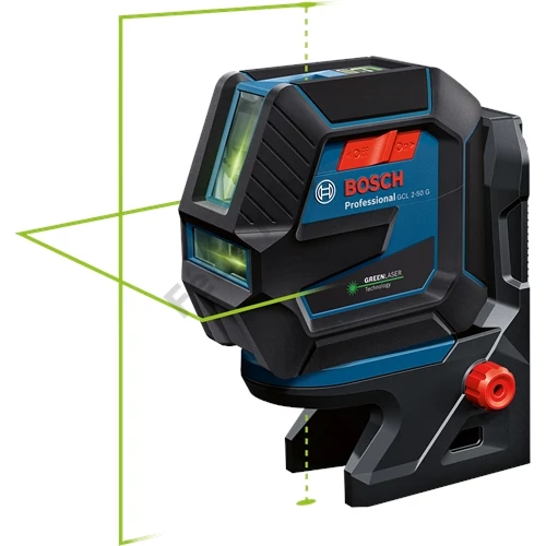 Bosch GCL 2-50 G zöld kombilézer + RM 10 tartó