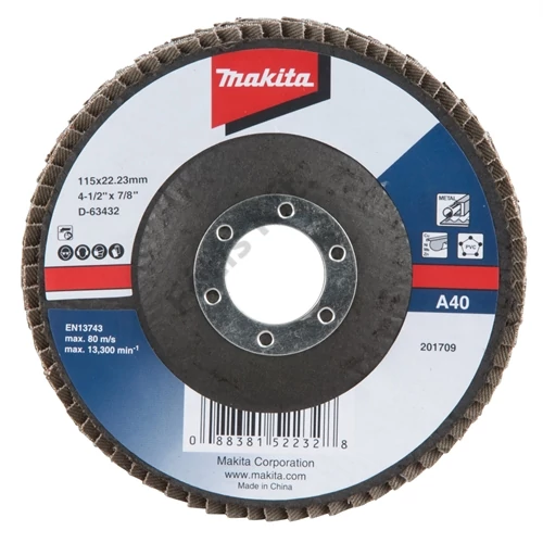 Makita lamellás csiszoló acél 115mm K60 standard