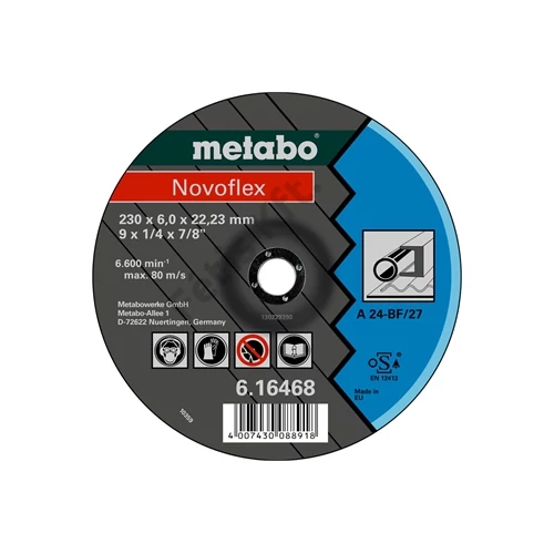 Metabo csiszolókorong Novoflex 150x6.0x22.23 acél, SF 27