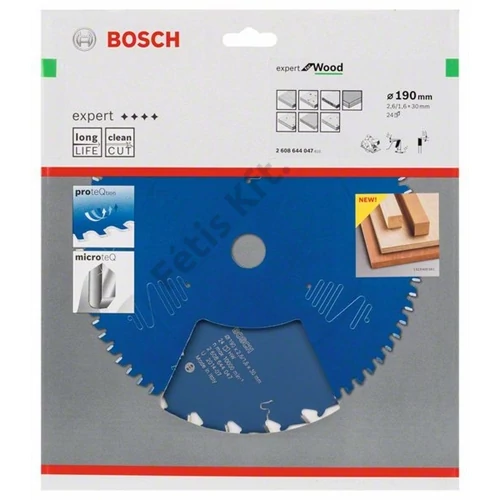 Bosch körfűrészlap 190x30/24 Expert for Wood
