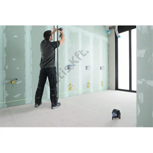Bosch GCL 2-50 CG zöld kombilézer (1x2.0Ah) + RM 2 Tartó + BM 3 fali tartó