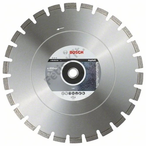 Bosch vágókorong, gyémánt 450x3.6x25.4 mm aszfalt