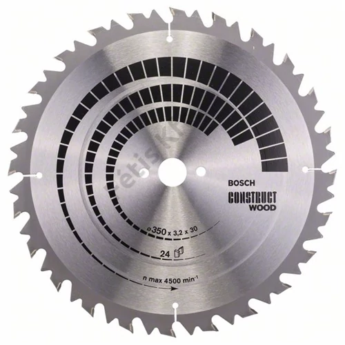 Bosch körfűrészlap 350x30/24 Construct Wood