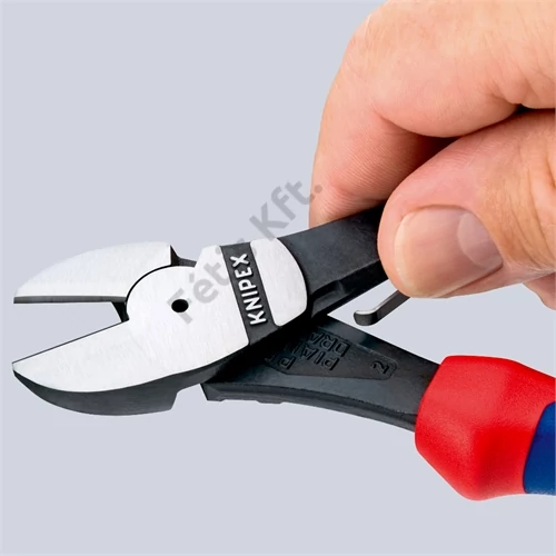 Knipex erőkímélő oldalcsípő fogó feketére foszfátozott, többkomponensű nyél 180 mm
