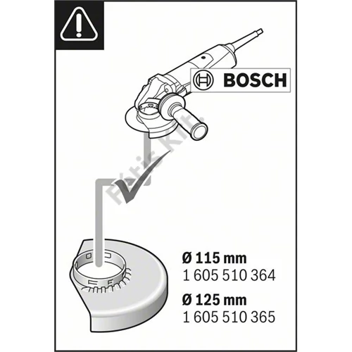 Bosch GDE 115/125 FC-T porelszívó adapter sarokcsiszolókhoz
