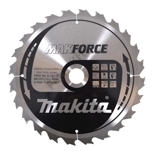 Makita körfűrészlap Makforce 270/30mm Z24