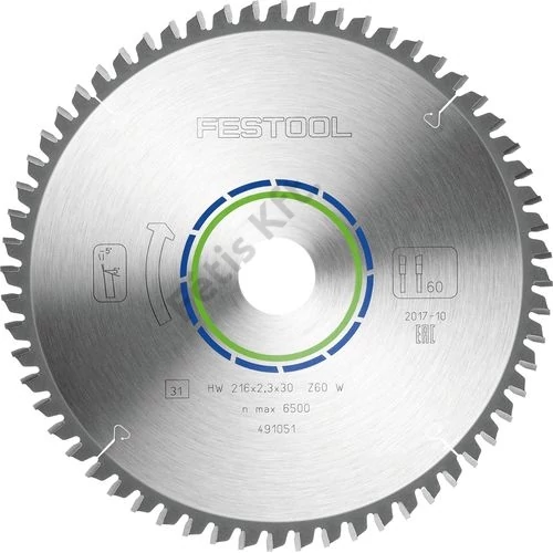 Festool körfűrészlap, speciális 216x2.3x30 W60