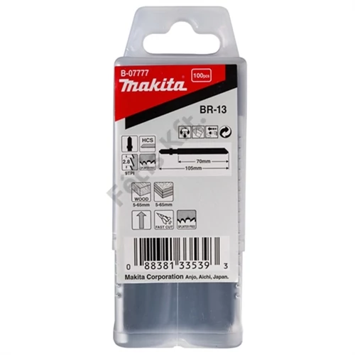 Makita szúrófűrészlap spec L90mm Z9 BR13 100db